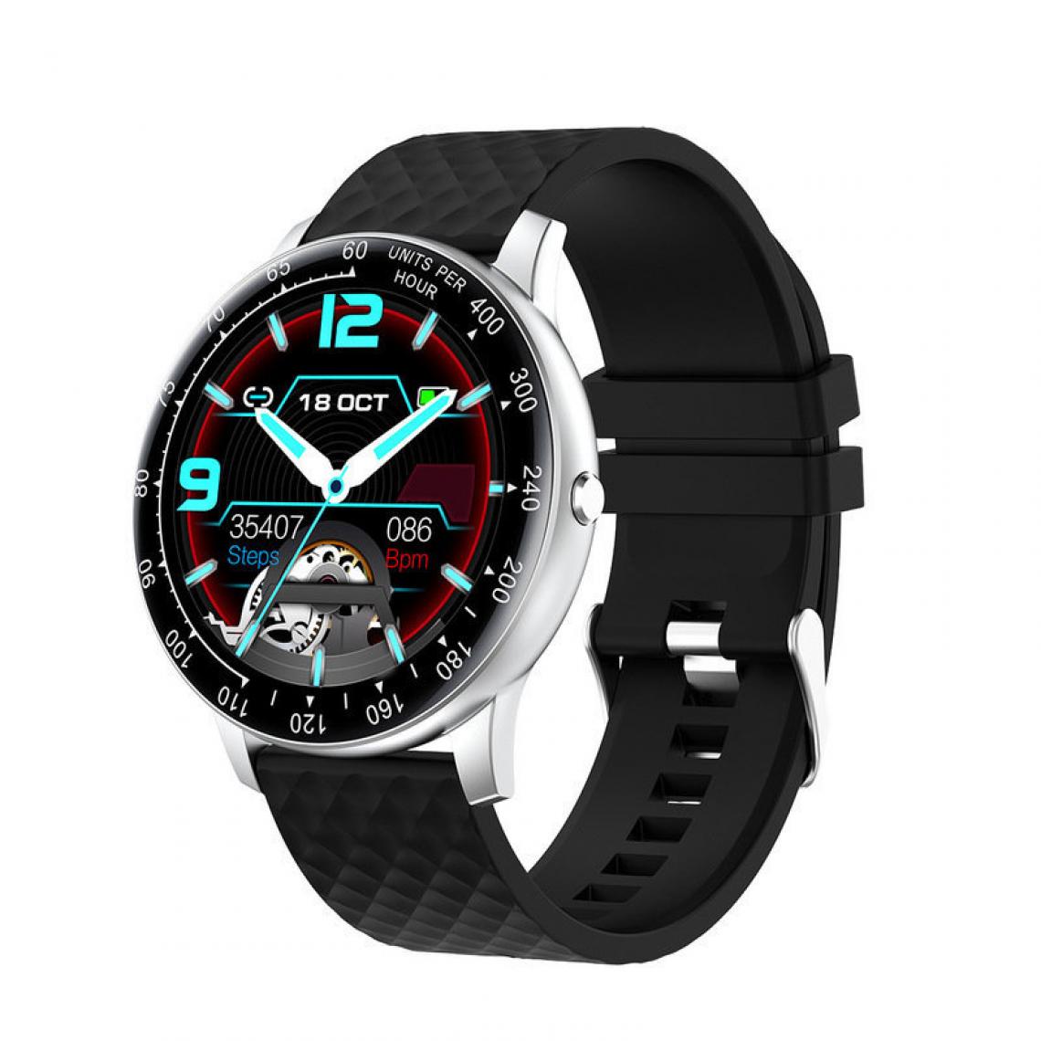 Chronotech Montres - Smart Watch, Fitness Tracker Touch Screen, Smartwatch for Men Women Sleep Monitor(silver) - Montre connectée