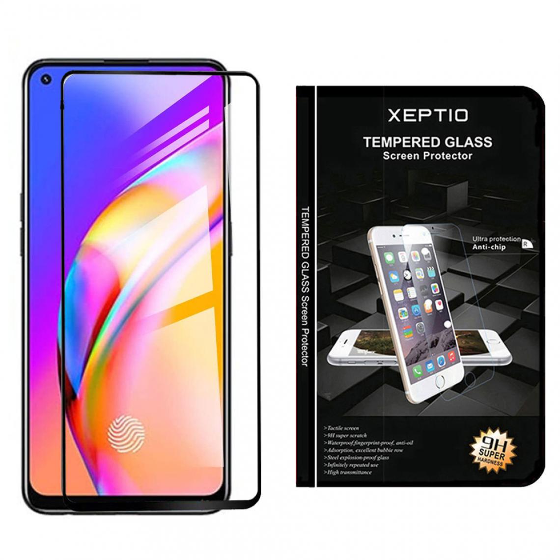 Xeptio - OPPO A94 5G vitre verre protection écran noir - Protection écran smartphone