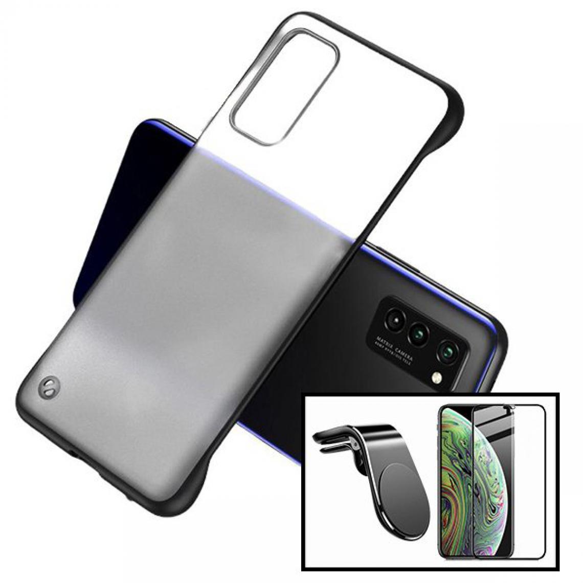 Phonecare - Kit de Film de Verre Trempé 5D à Couverture Complète + Coque Sans Bordures + Support Magnétique L Voiture de Conduite Sécuritaire pour Xiaomi Redmi Note 10 Lite - Coque, étui smartphone