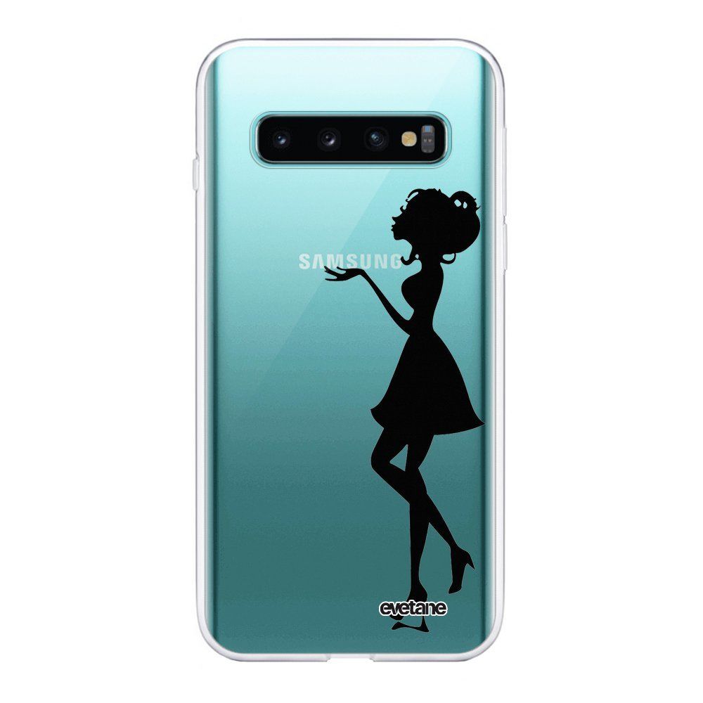 Evetane - Coque Samsung Galaxy S10 360 intégrale transparente Silhouette Femme Ecriture Tendance Design Evetane. - Coque, étui smartphone