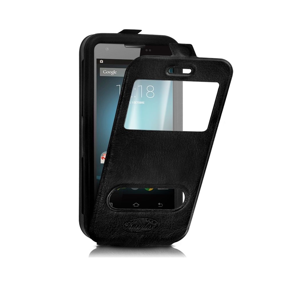 Karylax - Etui Coque Silicone S-View noir Universel XL pour 3664154505704 - Autres accessoires smartphone