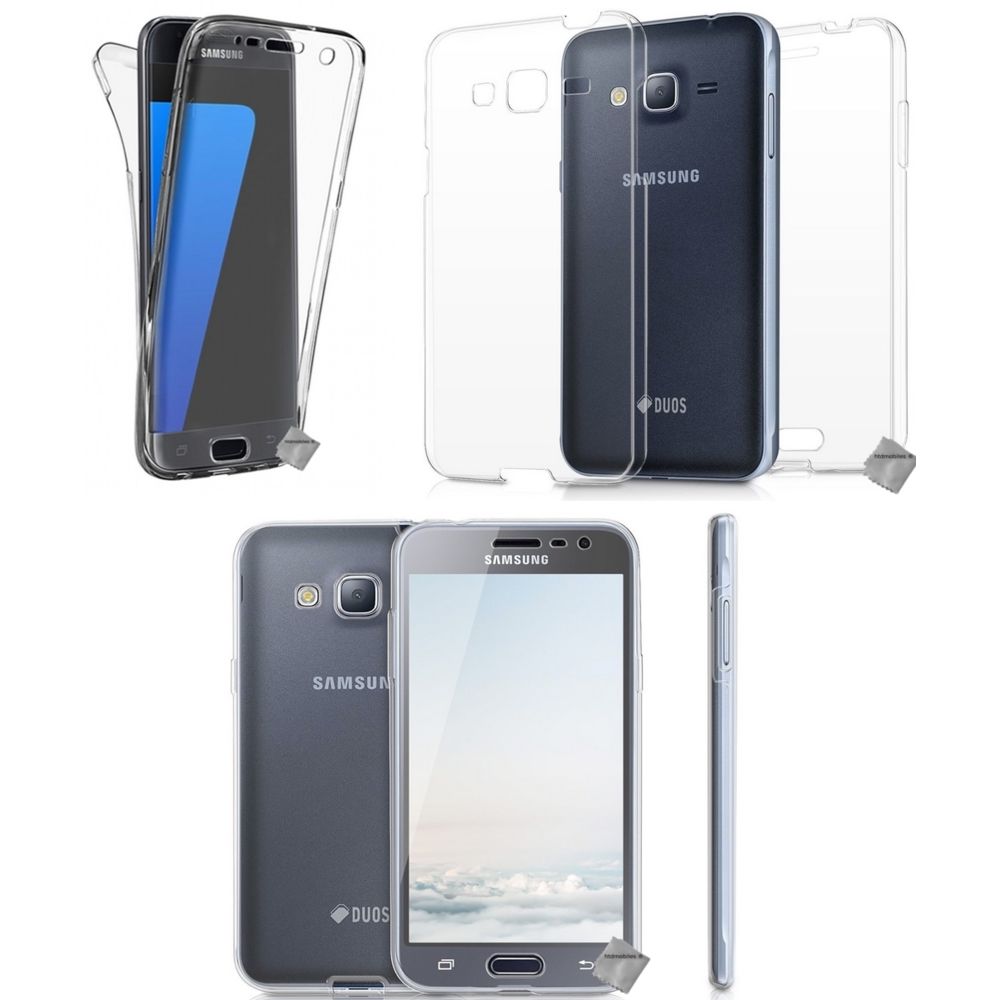 Htdmobiles - Housse etui coque gel 360 integrale Samsung Galaxy J5 (2016) + verre trempe - TRANSPARENT - Autres accessoires smartphone