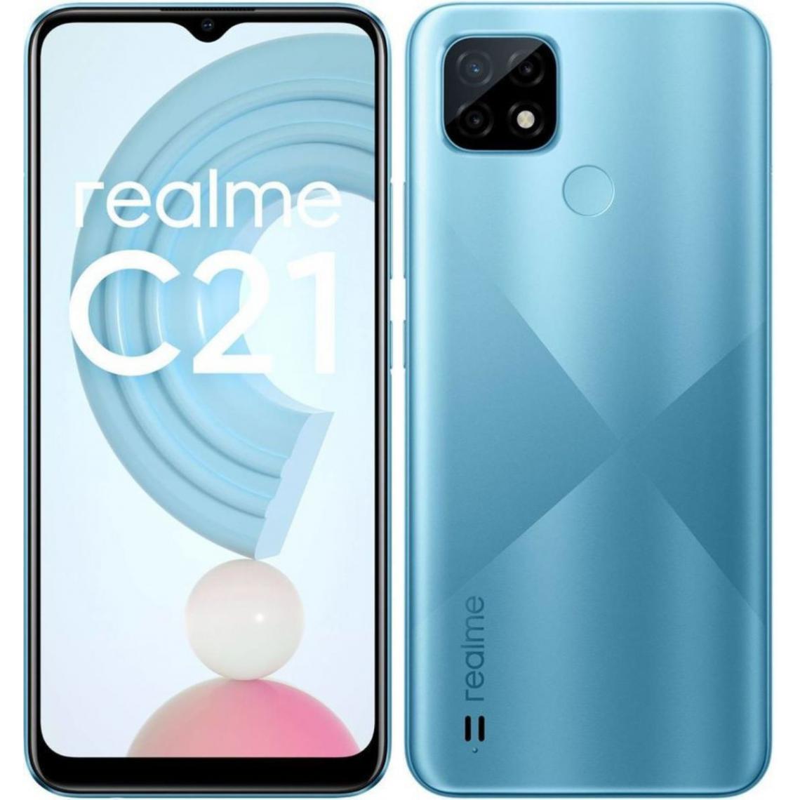 Realme - C21 3/32 Go - Bleu - Smartphone Android