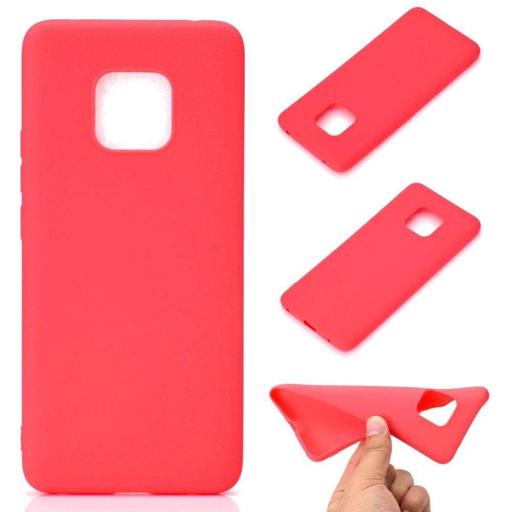 marque generique - Coque en TPU Couleur unie rouge mat mat pour votre Huawei Mate 20 Pro - Autres accessoires smartphone