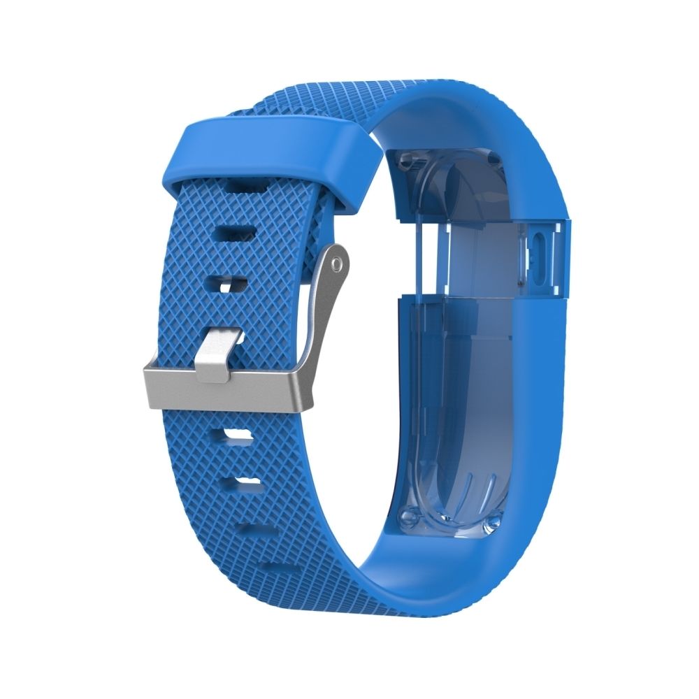 Wewoo - Bracelet pour montre connectée Dragonne réglable de couleur unie FITBIT Charge / HR bleu ciel - Bracelet connecté