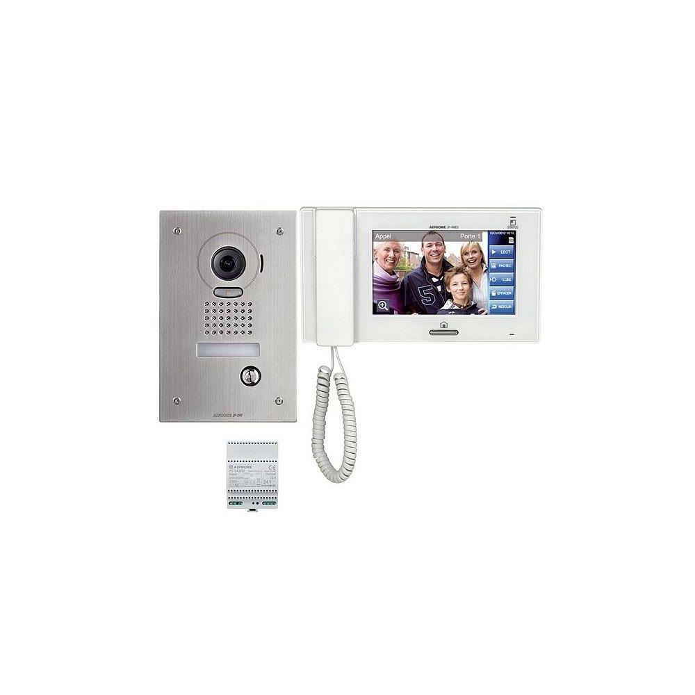 Aiphone - Kit vidéo couleur antivandale avec zoom & mémoire, platine encastrée - AIPHONE - - Sonnette et visiophone connecté