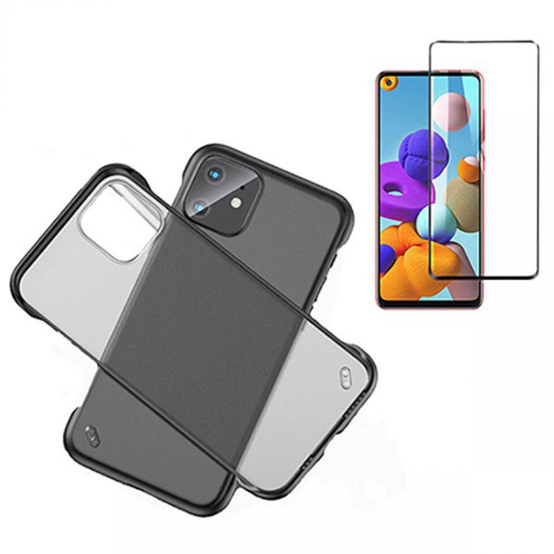 Phonecare - Kit de Verre Trempé 5D Full Cover + Coque Invisible Bumper - Samsung Galaxy M30s - Coque, étui smartphone
