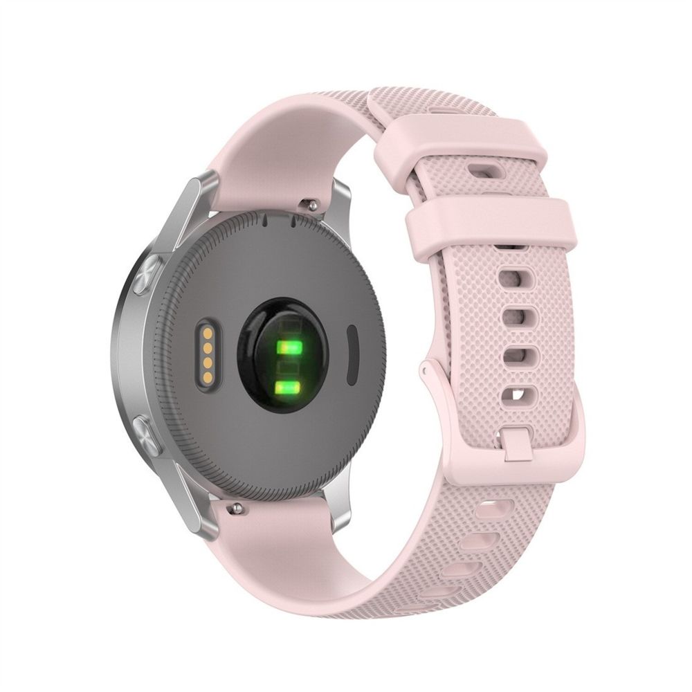 Wewoo - Bracelet pour montre connectée de remplacement Smartwatch en silicone Garmintaille 18 mm universel rose - Bracelet connecté