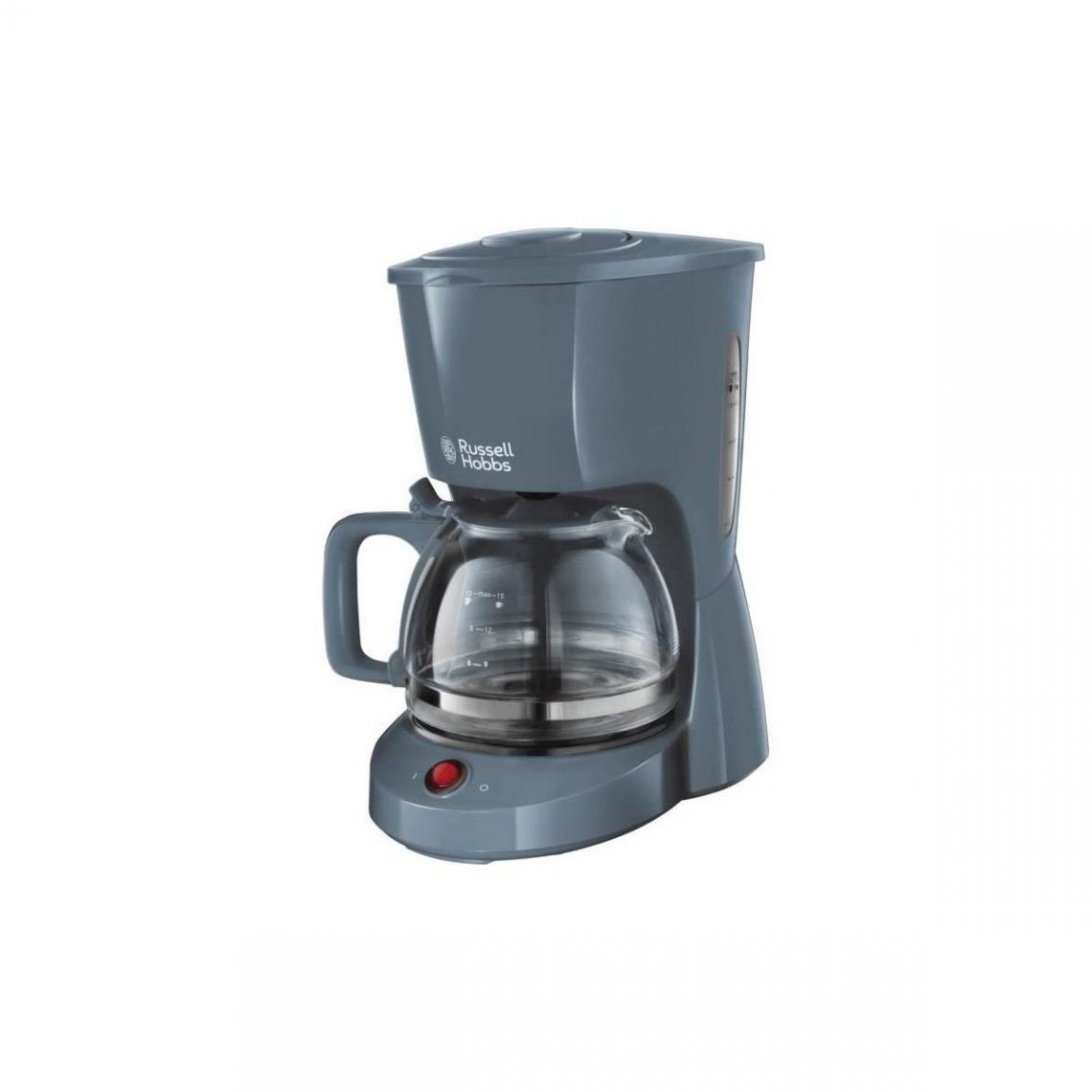 Russell Hobbs - Russell Hobbs 22613-56 Machine A Cafe, Cafetiere Filtre 1,25l Texture, Grande Capacite - Gris - Expresso - Cafetière