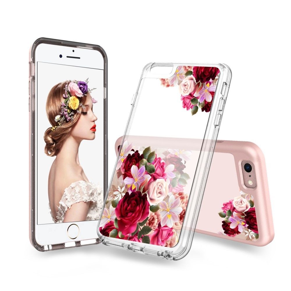 marque generique - Coque en TPU hybride fleurs en floraison pour votre Apple iPhone 6s/6 - Autres accessoires smartphone