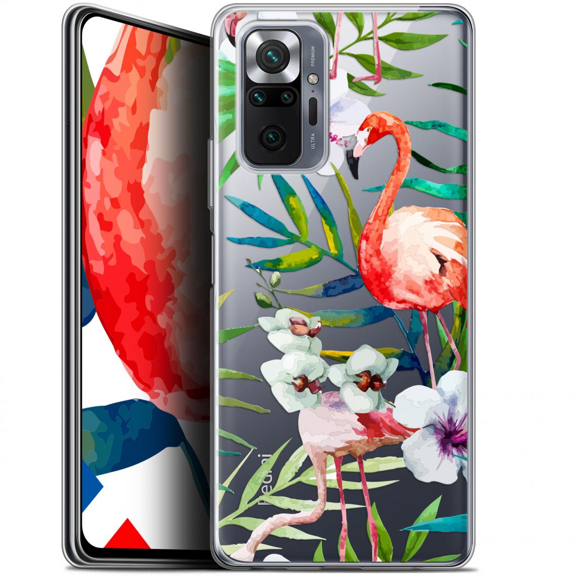 Caseink - Coque Pour Xiaomi Redmi Note 10 PRO (6.7 ) [Gel HD Collection Watercolor Design Tropical Flamingo - Souple - Ultra Fin - Imprimé en France] - Coque, étui smartphone