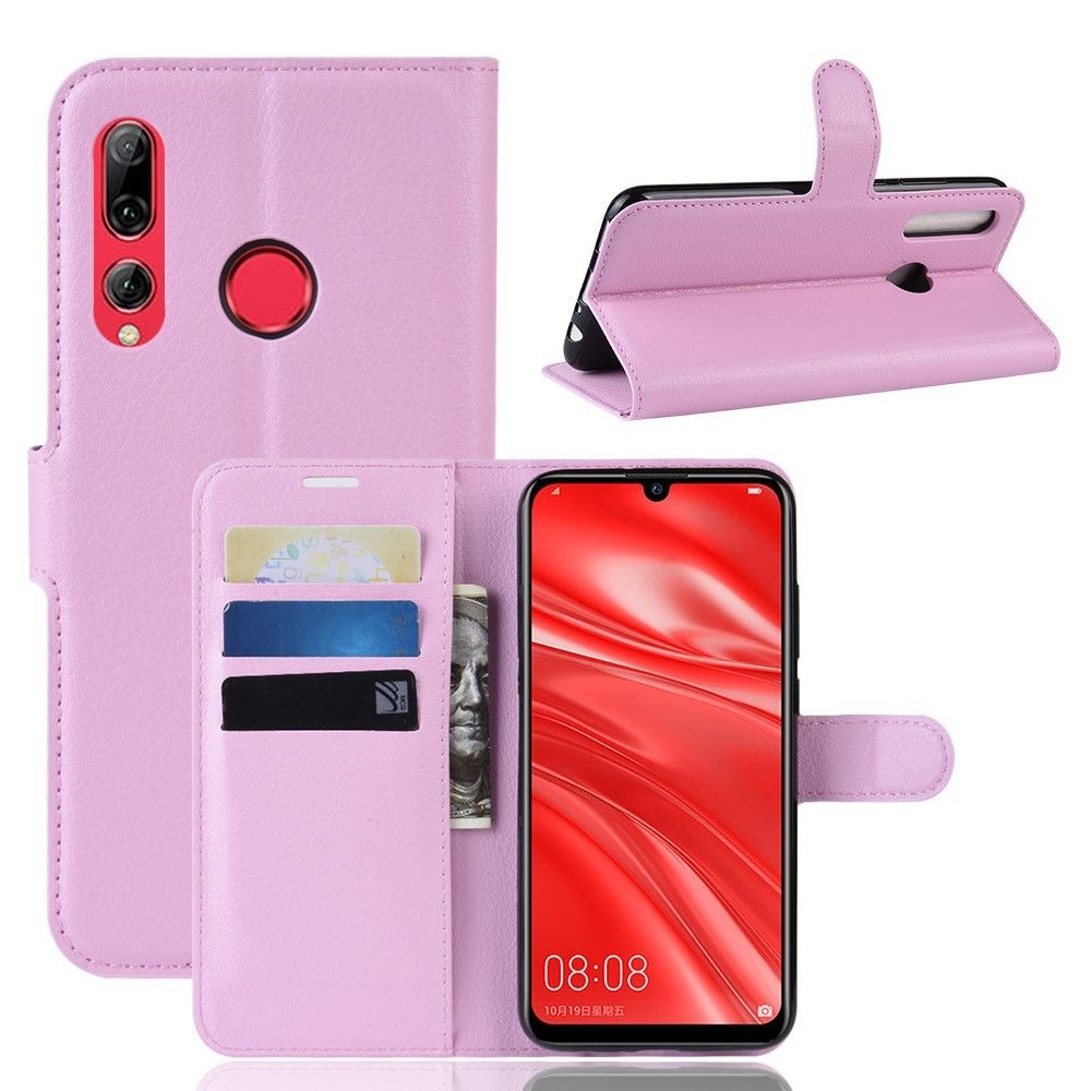 marque generique - Etui en PU avec support rose pour votre Huawei P Smart Plus 2019/Enjoy 9s - Coque, étui smartphone