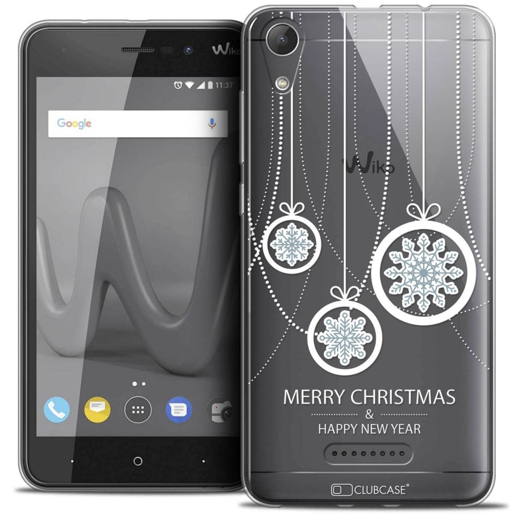 Caseink - Coque Housse Etui Wiko Lenny 4 (5 ) [Crystal Gel HD Collection Noël 2017 Design Christmas Balls - Souple - Ultra Fin - Imprimé en France] - Coque, étui smartphone