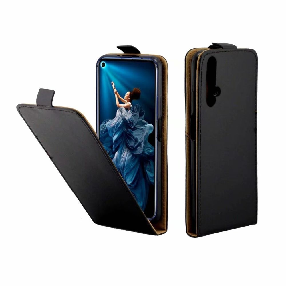 Wewoo - Housse Coque Étui en cuir TPU à rabat vertical de style professionnel avec fente pour carte Huawei Honor 20 noir - Coque, étui smartphone