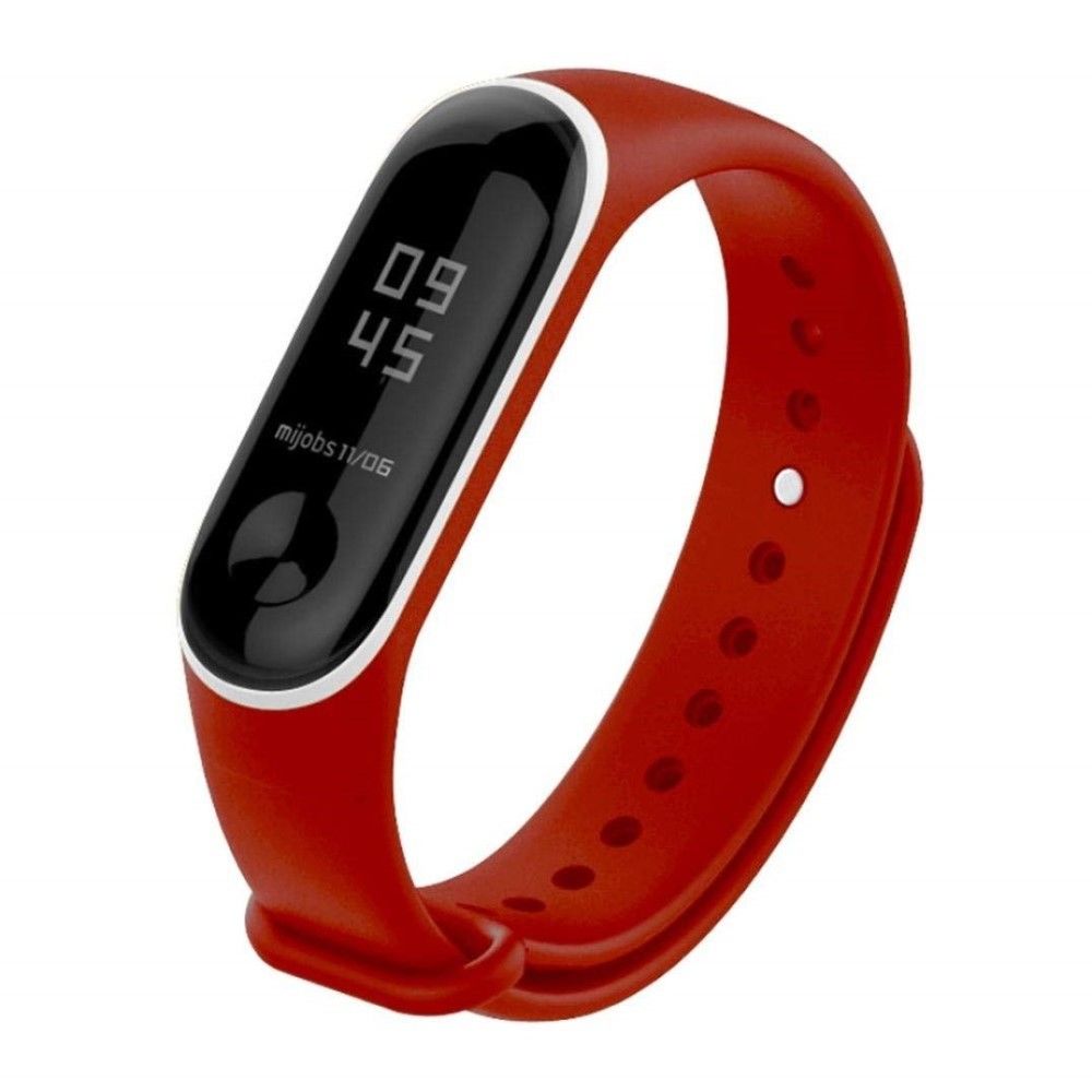 marque generique - Bracelet en silicone deux tons doux rouge pour votre Xiaomi Mi Band 3 - Autres accessoires smartphone