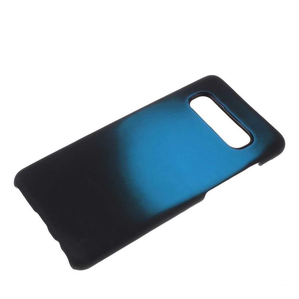 marque generique - Etui en PU changement de couleur fluorescent par induction thermique noir/bleu pour votre Samsung Galaxy S10 - Autres accessoires smartphone