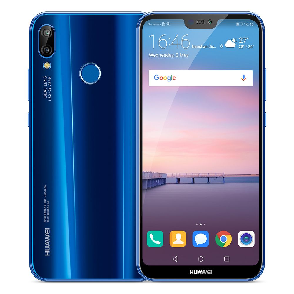 Huawei - Huawei P20 Lite(Nova 3e)) Bleu 4+64 Go - Smartphone Android