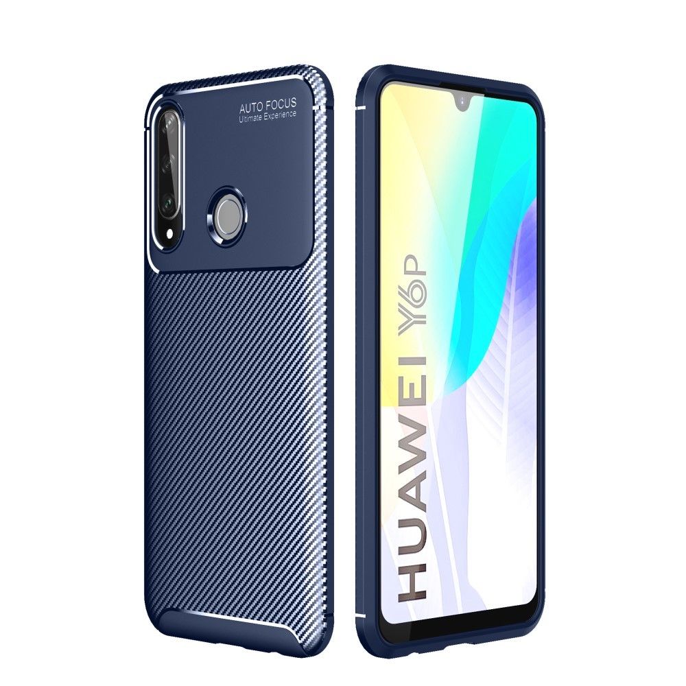 Generic - Etui en PU impression de motifs bleu pour votre Huawei Y6p - Coque, étui smartphone