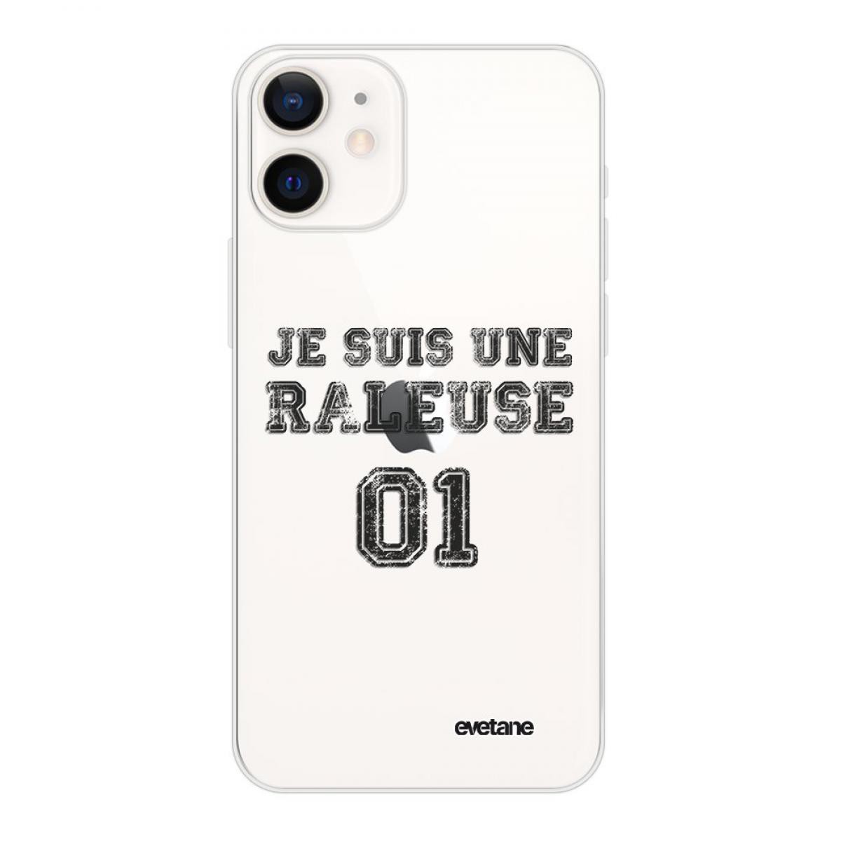 Evetane - Coque iPhone 12 mini souple transparente Râleuse Motif Ecriture Tendance Evetane - Coque, étui smartphone