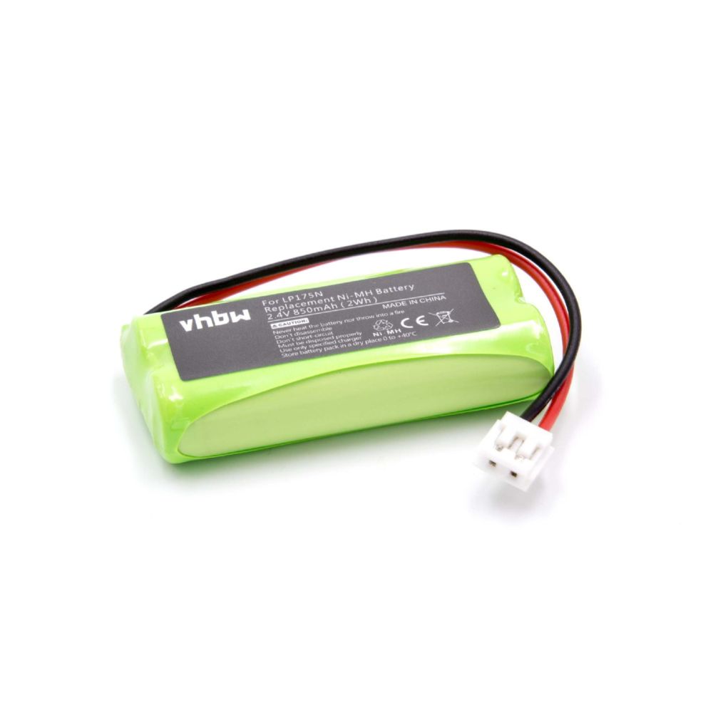 Vhbw - vhbw NiMH batterie 850mAh (2.4V) pour votre babyphone écoute-bébé babytalker Tomy Baby Monitor TD300, TD350 remplace LP175N, LP175, P71029, P71029B. - Babyphone connecté