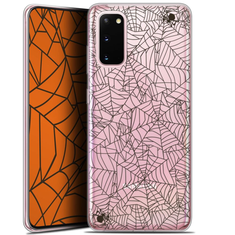 Caseink - Coque Pour Samsung Galaxy S20 (6.2 ) [Gel HD Collection Halloween Design Spooky Spider - Souple - Ultra Fin - Imprimé en France] - Coque, étui smartphone