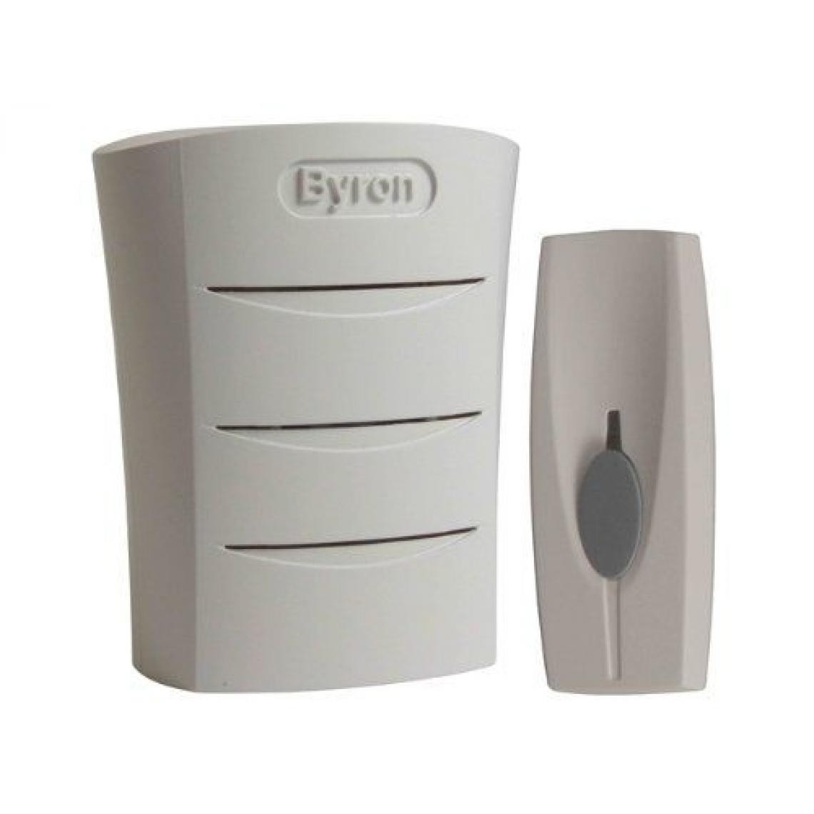 Byron - Byron BYR101 Kit Carillon blanc + Sonnette - Sonnette et visiophone connecté