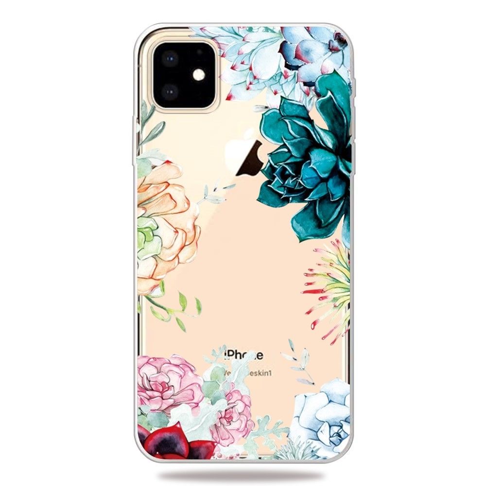 marque generique - Coque en TPU impression de motifs clair belles fleurs pour votre Apple iPhone XR 6.1 pouces (2019) - Coque, étui smartphone