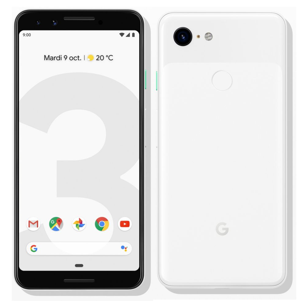 GOOGLE - Pixel 3 - 128 Go - Blanc - Smartphone Android