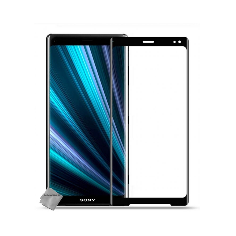 Htdmobiles - Film de protection verre trempe incurve integral pour Sony Xperia XZ3 - NOIR - Protection écran smartphone