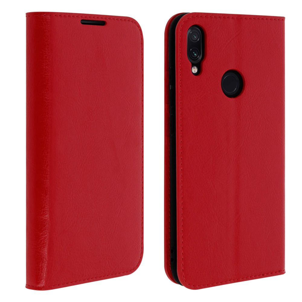 Avizar - Étui Xiaomi Redmi Note 7 Housse Folio Cuir Support Vidéo rouge - Coque, étui smartphone
