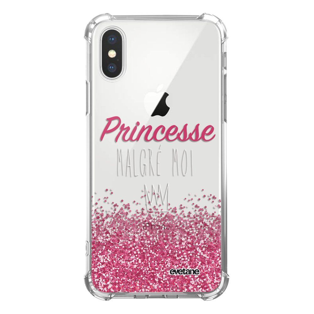 Evetane - Coque iPhone X/ Xs anti-choc souple avec angles renforcés transparente Princesse Malgré Moi Evetane - Coque, étui smartphone