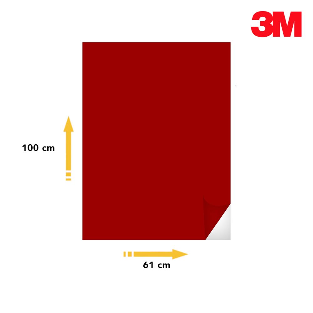 3M - Film adhésif 3M SC50 longue durée Série 50 Rouge SC50-48 100x61cm - Autres accessoires smartphone