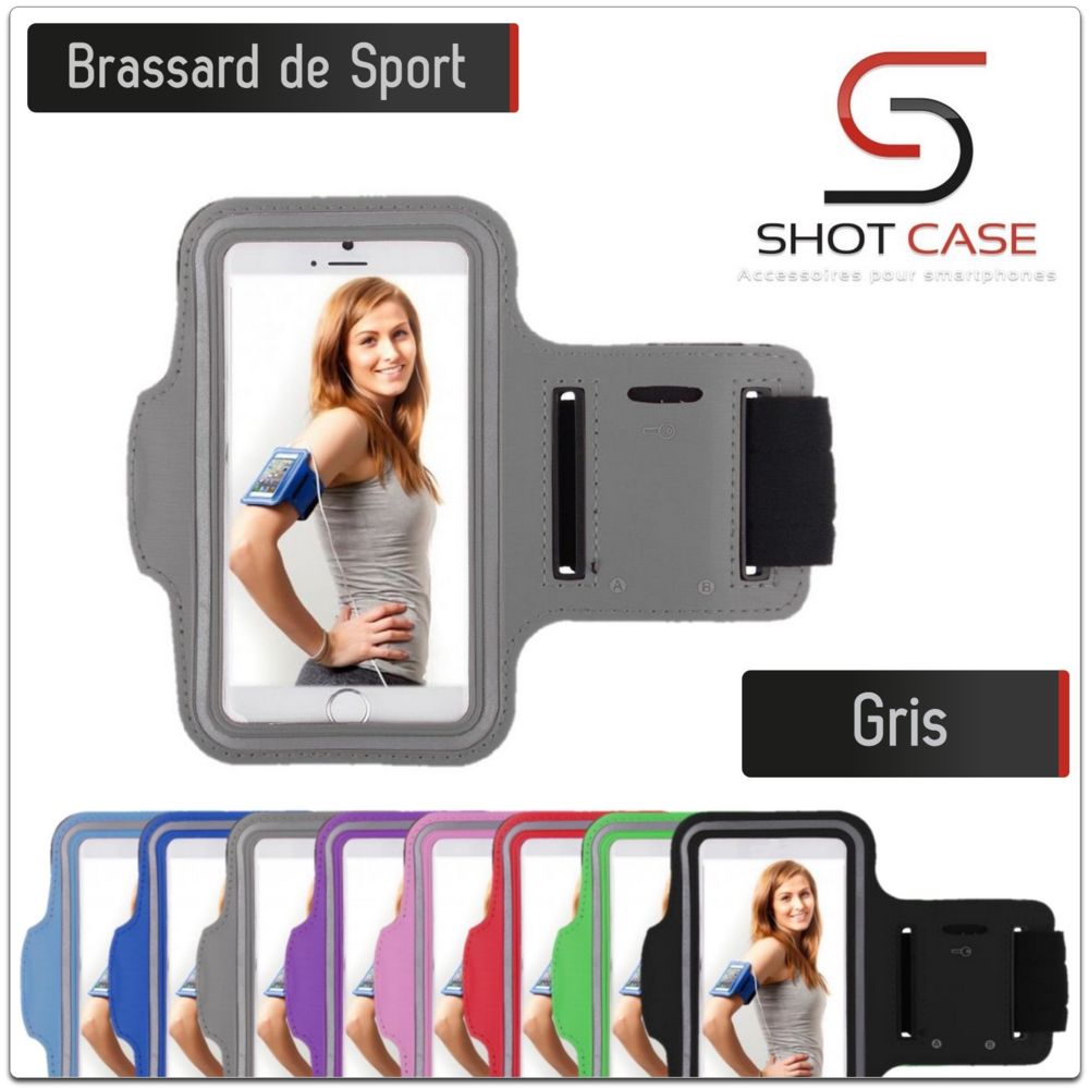 Shot - Brassard Sport ASUS ZenFone 2 Housse Etui Coque (GRIS) - Coque, étui smartphone