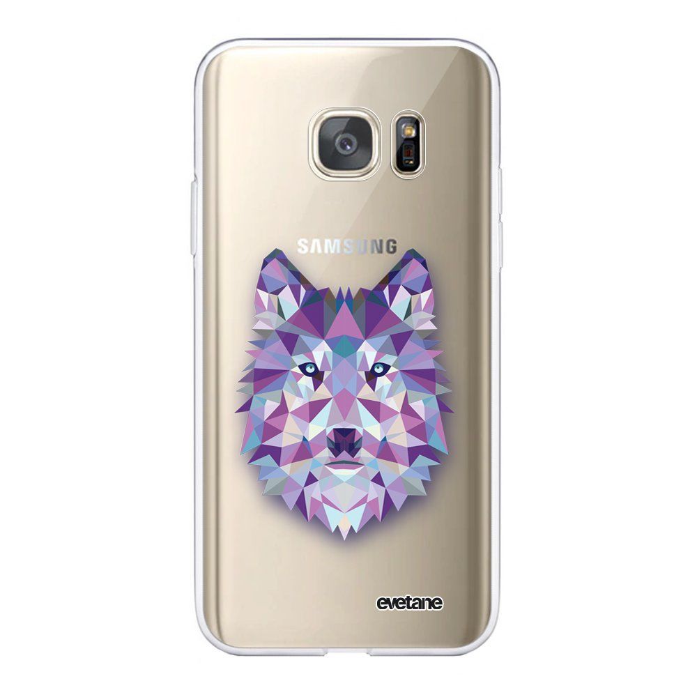 Evetane - Coque Samsung Galaxy S7 360 intégrale transparente Loup geometrique Ecriture Tendance Design Evetane. - Coque, étui smartphone
