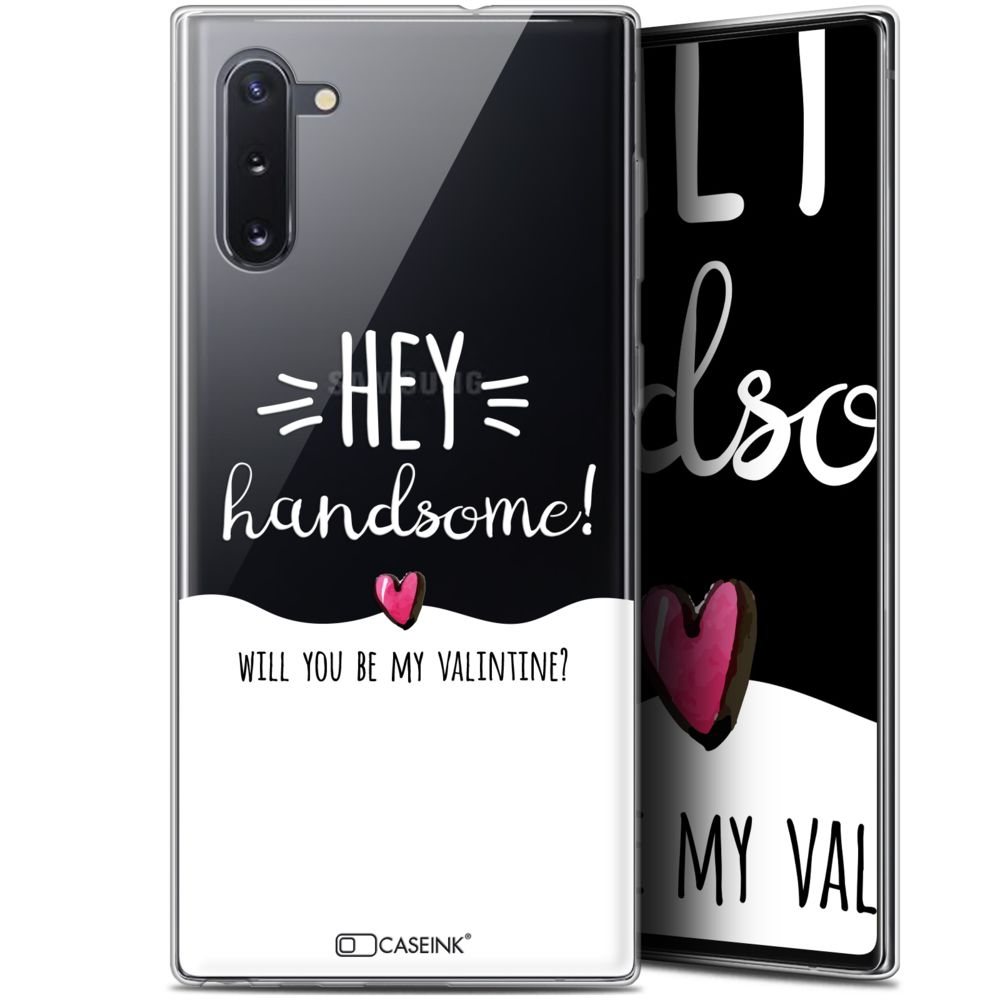 Caseink - Coque Pour Samsung Galaxy Note 10 (6.3 ) [Gel HD Collection Love Saint Valentin Design Hey Handsome ! - Souple - Ultra Fin - Imprimé en France] - Coque, étui smartphone