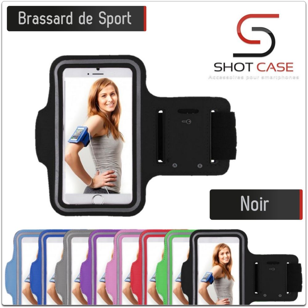 Shot - Brassard Sport Huawei P9 pour Courir Respirant Housse Etui coque T6 (NOIR) - Coque, étui smartphone