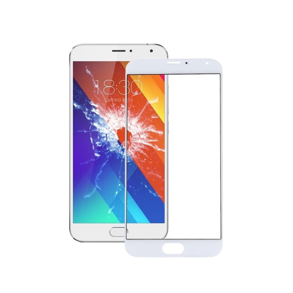 Wewoo - Pièce détachée Meizu PRO 5 blanc / MX5 Pro Lentille extérieure en verre - Autres accessoires smartphone