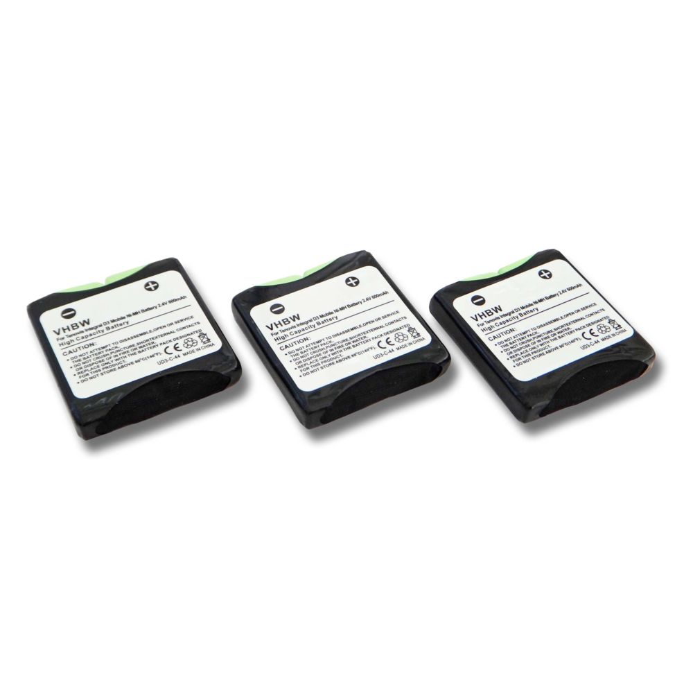 Vhbw - vhbw 3x batterie 600mAh (2.4V) pour téléphone fixe sans fil Avaya Tenovis DECT D3 Mobile comme 4999046235, NTTQ49MAE6. - Batterie téléphone