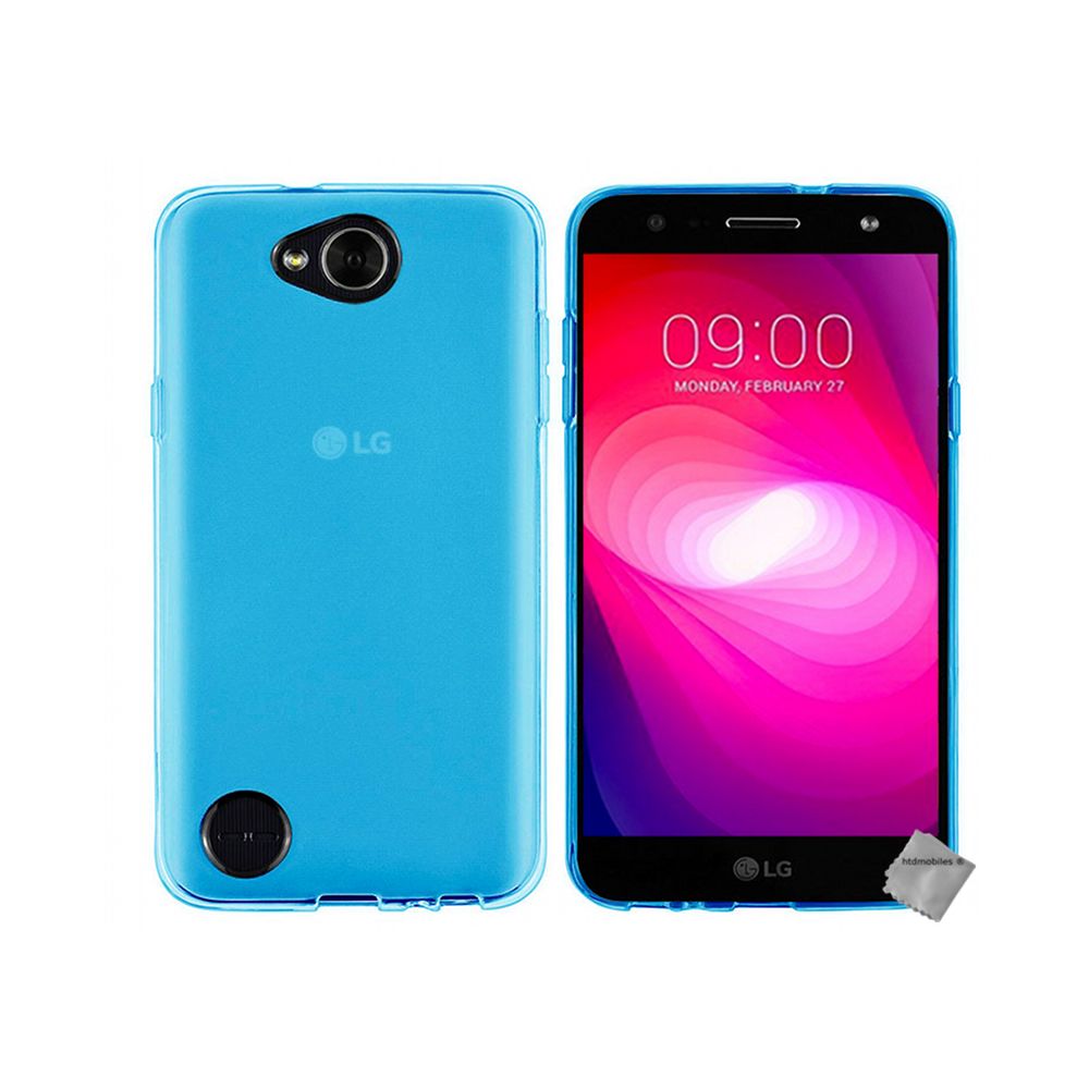 Htdmobiles - Housse etui coque pochette silicone gel fine pour LG X Power 2 + film ecran - BLEU - Autres accessoires smartphone