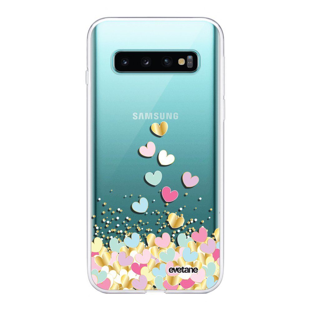 Evetane - Coque Samsung Galaxy S10 360 intégrale transparente Coeurs Pastels Ecriture Tendance Design Evetane. - Coque, étui smartphone