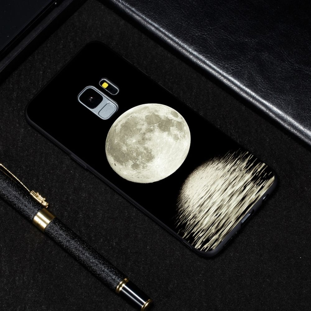 Wewoo - Coque Fine Étui souple en TPU motif lune peint pour Galaxy S9 + - Coque, étui smartphone