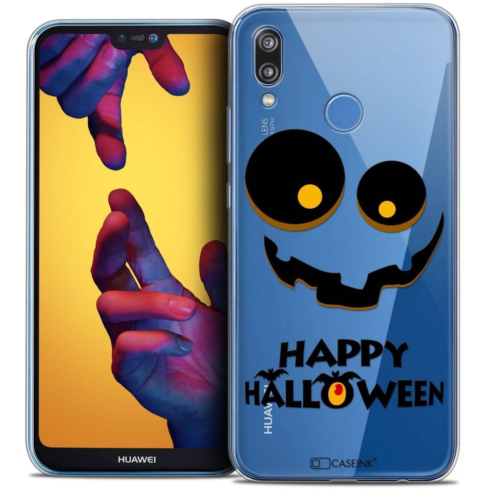 Caseink - Coque Housse Etui Huawei P20 LITE (5.84 ) [Crystal Gel HD Collection Halloween Design Happy - Souple - Ultra Fin - Imprimé en France] - Coque, étui smartphone