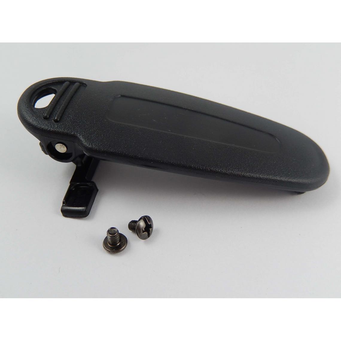 Vhbw - vhbw Clip à ceinture compatible avec Kenwood TK-D300E appareil radio - Avec vis de fixation, plastique, noir - Autres accessoires smartphone