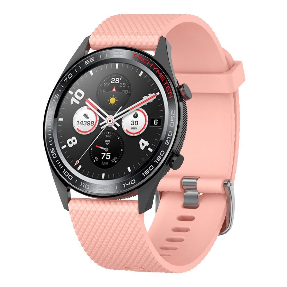 marque generique - Bracelet en TPU boucle sergé souple rose pour votre Huawei Watch GT - Accessoires bracelet connecté