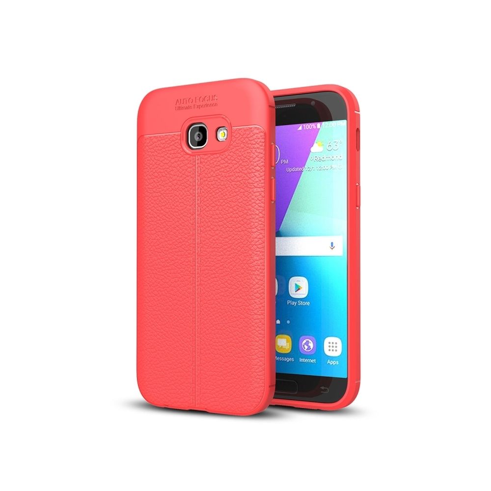 Wewoo - Coque rouge pour Samsung Galaxy A3 2017 / A320 Litchi Texture TPU étui de protection - Coque, étui smartphone