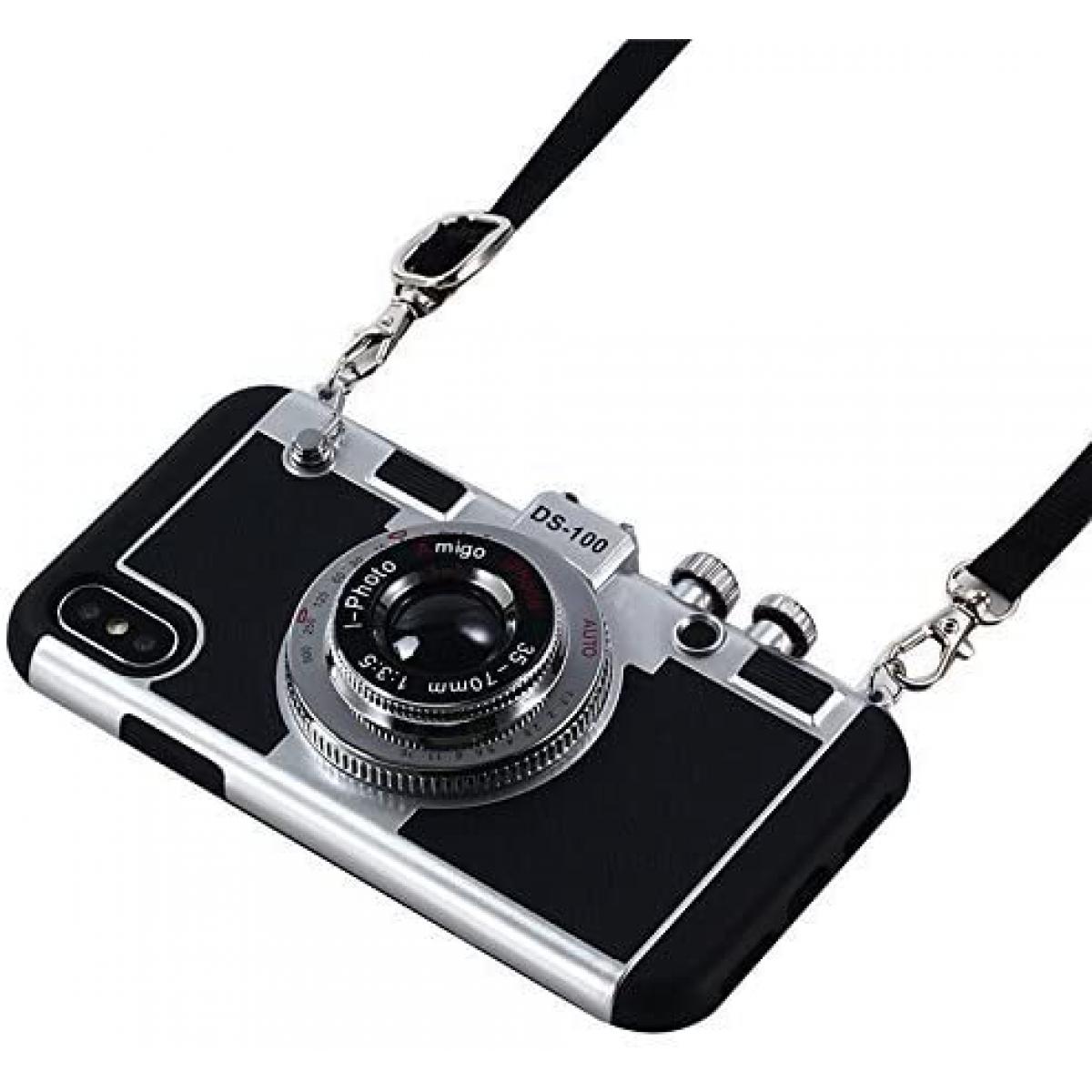 Cabling - CABLING®Emily in Paris Phone , Housse en Silicone de Conception de caméra pour Iphone Xr de Style Vintage 3D avec Longue Corde - Coque, étui smartphone
