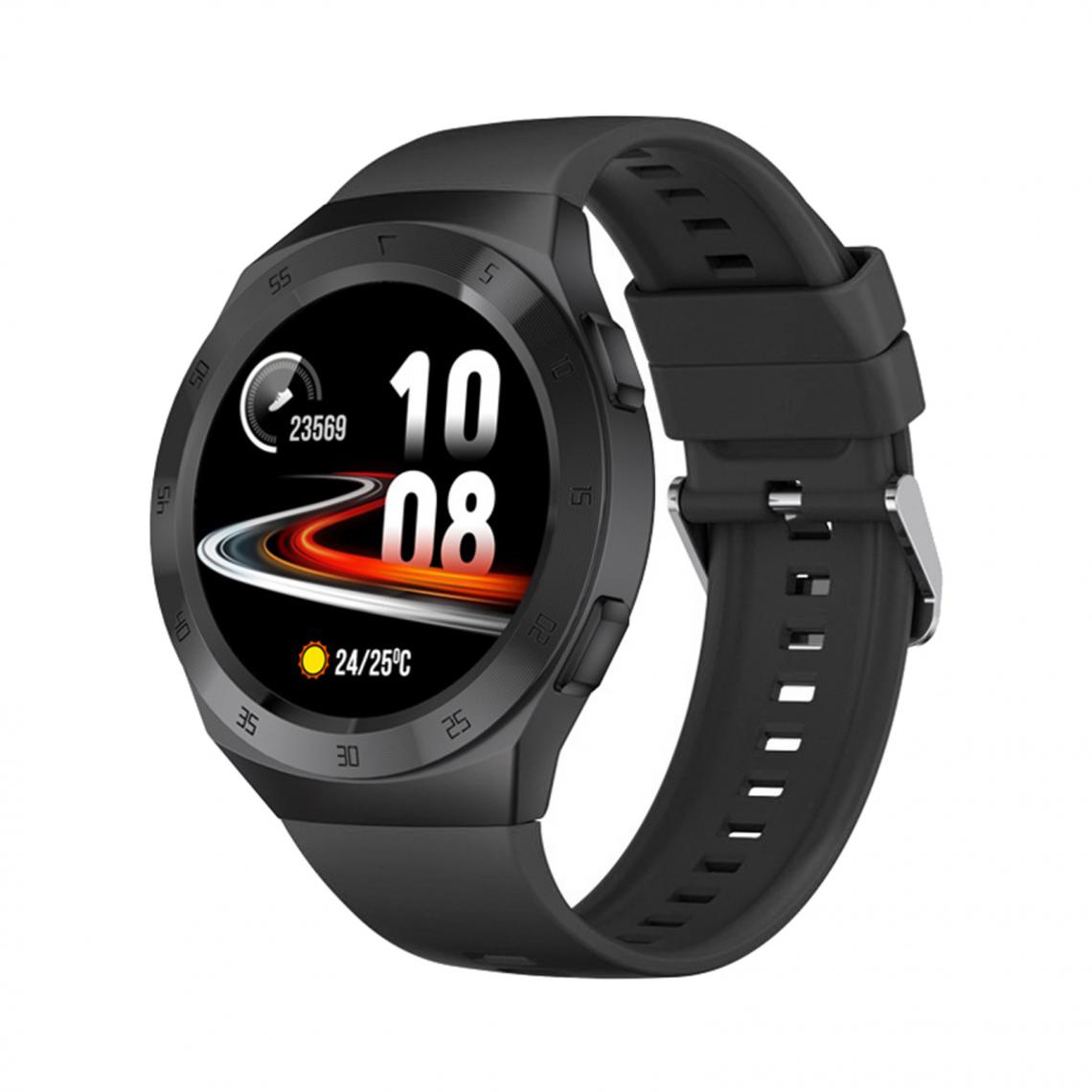 marque generique - Round Sports 1.3IN Smartwatch Fitness Tracker Compteur De Calories Vert A - Montre connectée