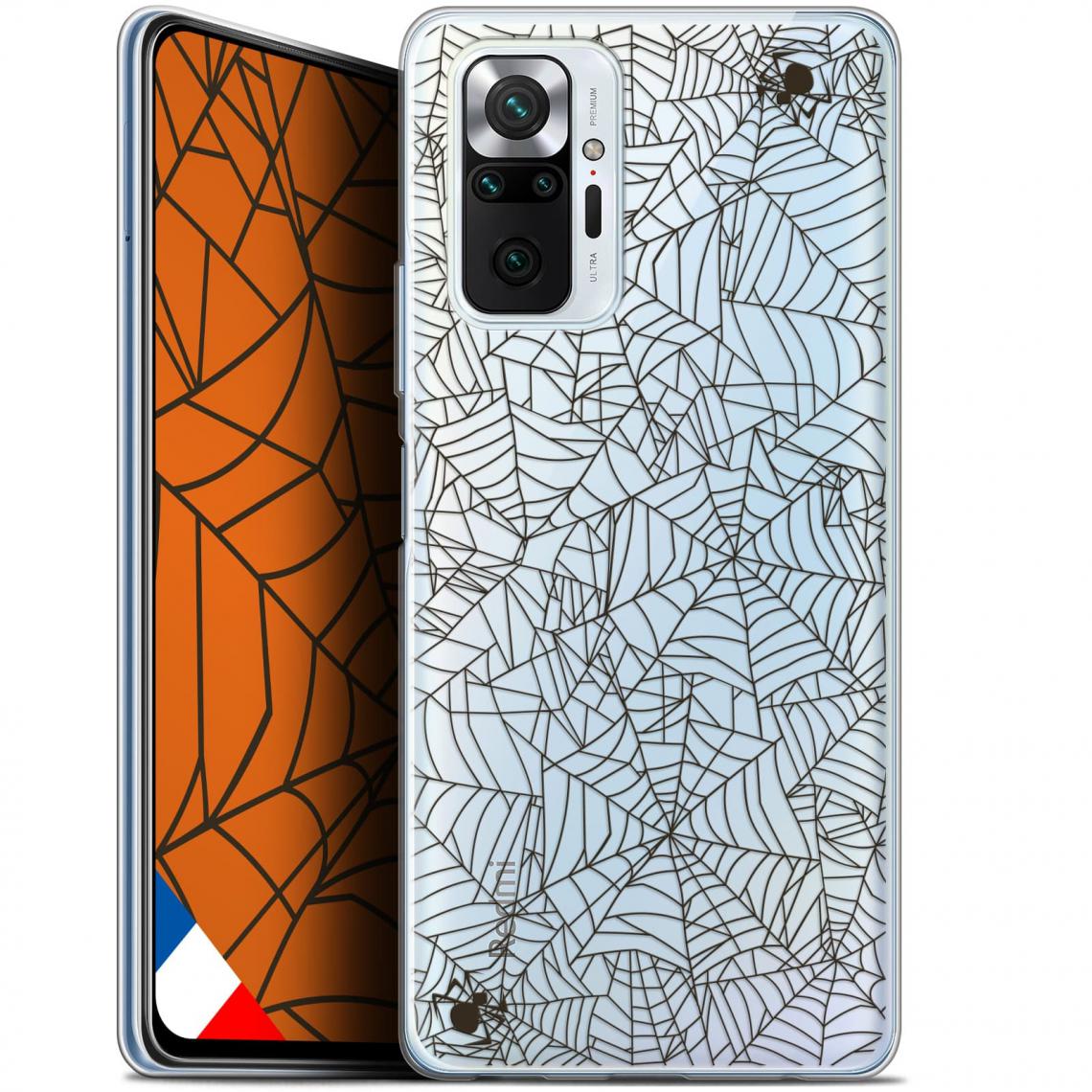 Caseink - Coque Pour Xiaomi Redmi Note 10 PRO (6.7 ) [Gel HD Collection Halloween Design Spooky Spider - Souple - Ultra Fin - Imprimé en France] - Coque, étui smartphone