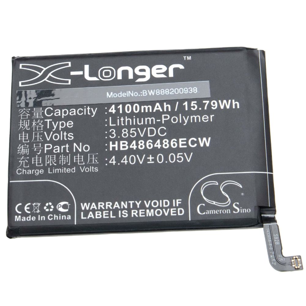 Vhbw - vhbw batterie compatible avec Huawei VOG-TL00 smartphone (4100mAh, 3.85V, ) - Batterie téléphone