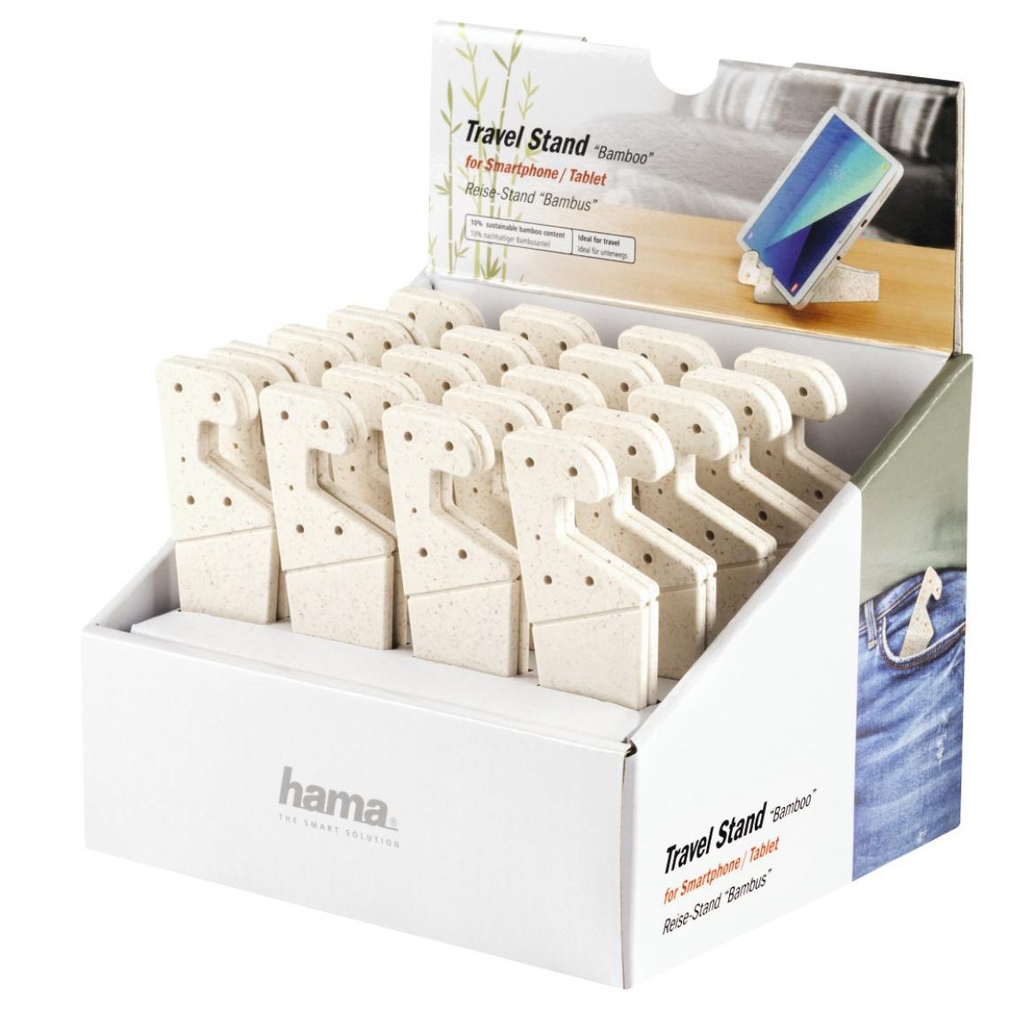 Hama - Support Bambou pour smartphones et tablettes, vendu à l'unité - Accessoires Téléphone Fixe